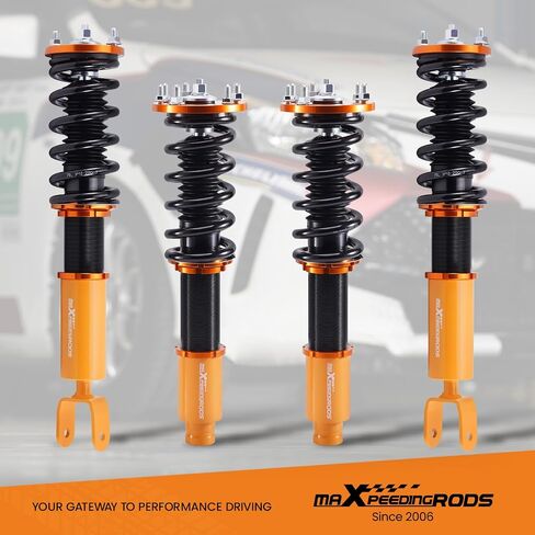 MaxPeedingrods Coilovers لـ Honda Accord LX ، SE ، LX-P 2008-2015 ، لـ Acura TSX 2008-2015 ، طقم تعليق Coilovers القابل للتعديل ، وامتصاص الصدمات المسبق ، و Gold Kit Mit in Saudi Arabia