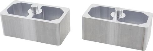 Speedway Motors Universal Leaf Spring Lowering Block Kit, 2 Inch, 2-1/2" Wide, 5" Long, Zinc-Plated U-Bolts, Premium Steel Construction for Long-Lasting Finish, Universal Fit in Kuwait