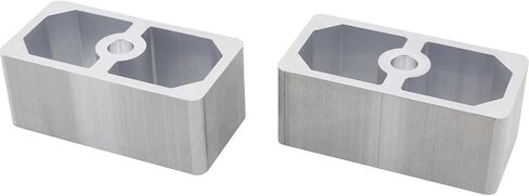 Speedway Motors Universal Leaf Spring Lowering Block Kit, 2 Inch, 2-1/2" Wide, 5" Long, Zinc-Plated U-Bolts, Premium Steel Construction for Long-Lasting Finish, Universal Fit in Kuwait