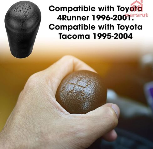 مقابض Shift 5 سرعات متوافقة مع Toyota 4runner 1996-2001 ، لتويوتا تاكوما 1995-2004 ، مركبة العتاد اليدوية للسيارة (1pc ، الأسود) in Kuwait
