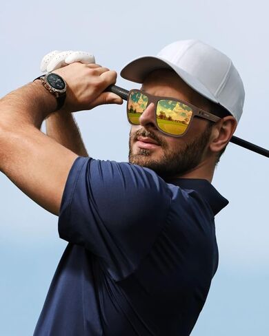 Lightweight TR90 Frame Polarized Sunglasses for Men UV Protection Sun Glasses for Driving Fishing Golf in Saudi Arabia
