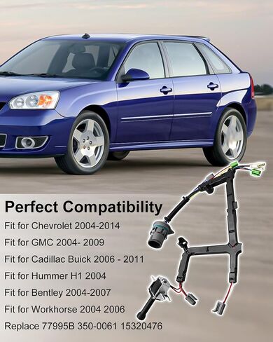 4L60E Internal Wire Harness with Lock-Up TCC Solenoid Fit for Transmissions 4L60E 4L65E 4L60 2003-2006, Transmission Master Solenoid Kit Replace 350-0061 15320476 77995B in Saudi Arabia