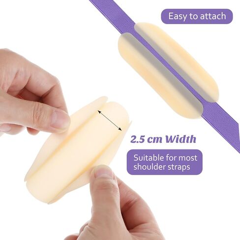 6pcs Mini Silicone Shoulder Pads, Invisible Non-slip Bra Strap Cushions, 3.74 x 1.53 x 0.19 inch, for Women Use in Saudi Arabia