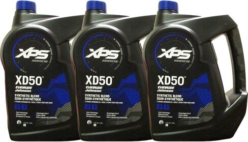 Johnson Evinrude/OMC XPS Marine XD50 Oil Gallon 3 Pack 779718 ، 0764354 ، 0779718 in Saudi Arabia