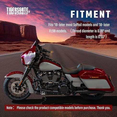 Derby Cover Hardware Hardware Kit لـ '19 -later Softail و '18 -later flsb Sport Glide Models. (مسحوق أسود مغلف) in Kuwait