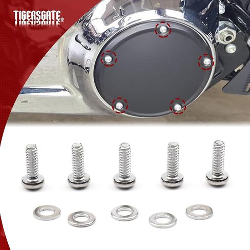 Derby Cover Hardware Hardware Kit لـ '19 -later Softail و '18 -later flsb Sport Glide Models. (مسحوق أسود مغلف) in Kuwait