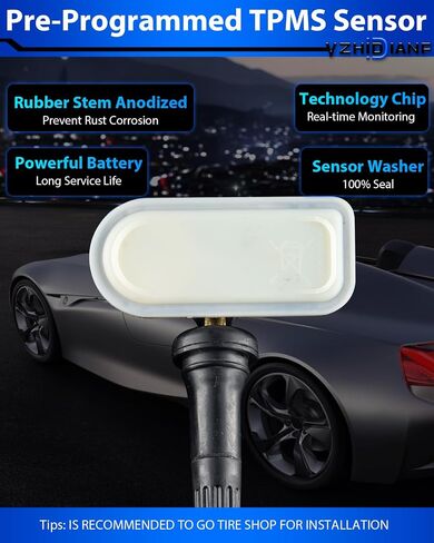 مستشعر TPMS المبرمج مسبقًا: -jeep cherokee لـ: -RAM 1500 2500 3500 ، 2014 2015 2015 2017 2018 2019 2020 2021 ، مستشعر نظام مراقبة ضغط الإطارات ، 68249197AA 68455824AB (4 PCS) in Saudi Arabia