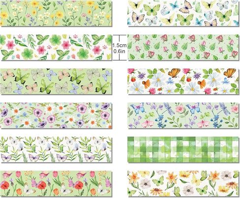 Donuts Washi Tape 12 Rolls,for Gifts Wrapping DIY Art Crafts Wrapping Decor,Masking Tape Washi Tape Colorful Scrapbooking Tape Decorative Arts and Crafts Tape in Kuwait