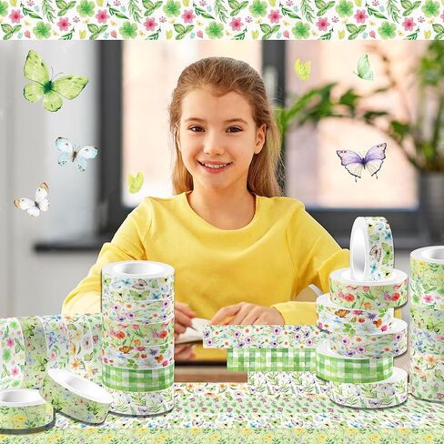 Donuts Washi Tape 12 Rolls,for Gifts Wrapping DIY Art Crafts Wrapping Decor,Masking Tape Washi Tape Colorful Scrapbooking Tape Decorative Arts and Crafts Tape in Kuwait