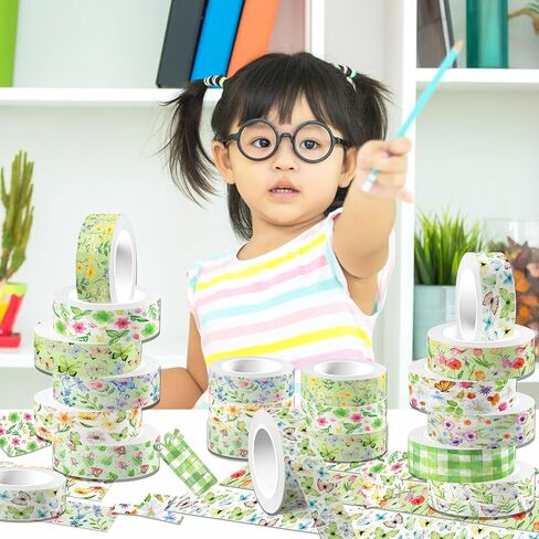 Donuts Washi Tape 12 Rolls,for Gifts Wrapping DIY Art Crafts Wrapping Decor,Masking Tape Washi Tape Colorful Scrapbooking Tape Decorative Arts and Crafts Tape in Kuwait