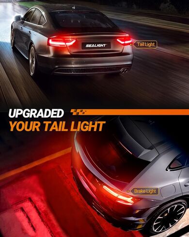 SEALIGHT 7443 LED Bulb for Turn Signal Lights, 1200% Super Bright 7440 7441 7444 T20 W21W LED Light Bulb Amber Yellow for Side Marker Light Bulb Replacement (2PCS) in Saudi Arabia