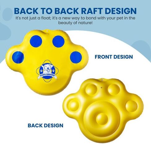 Paws Aboard Doggy Lazy Raft, Puncture Resistant Vinyl Dog Float, perfect for The Lake, Pool, River and Boat in Saudi Arabia