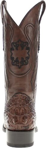 Vaccari Men's Bowie الأصلي التمساح Hornback الجسم الضيق مربع القدم أحذية رعاة البقر الغربية in Kuwait