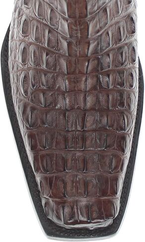Vaccari Men's Bowie الأصلي التمساح Hornback الجسم الضيق مربع القدم أحذية رعاة البقر الغربية in Kuwait