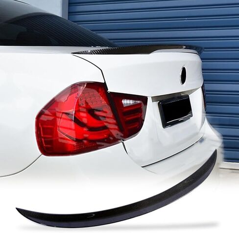 McArgar Kit E90 Real Carbon Fiber Trunk Spoiler for BMW 3 Series E90 M3 سيدان 2008-2012 و E90 سيدان 2006-2011 325I 328I 330i 335i CF Boot Boot Lid Highkick Highkick Wing Wing Lip Factory Factory in Saudi Arabia