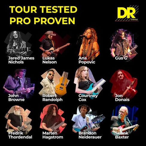 أوتار جيتار كهربائي من DR Strings LEGEND (FL-11)، بني in Kuwait