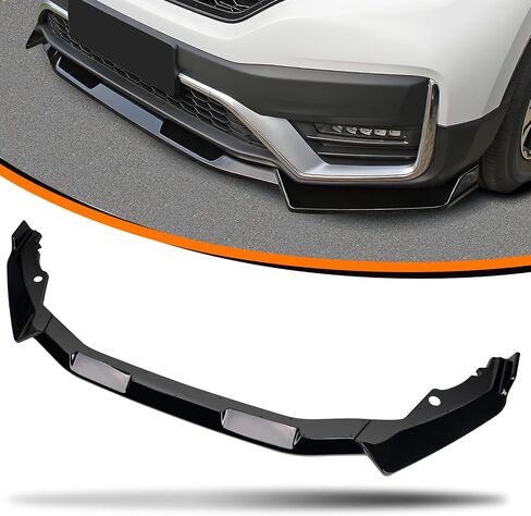 خائن أمامي للسيارة متوافق مع هوندا CRV 2020 2021 2022،3pcs ABS المفسد الشفاه الأمامي ، أسود لامع in Kuwait