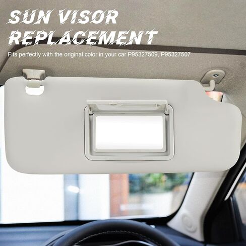Gray Passenger Side Side Sun Visor Presumpate متوافق مع 2012 2013 2014 2015 2016 Chevrolet Chevy Sonic ، 2013 2014 2015 2016 Chevrolet Spark Replace P95327509 ، P95327507 in Saudi Arabia