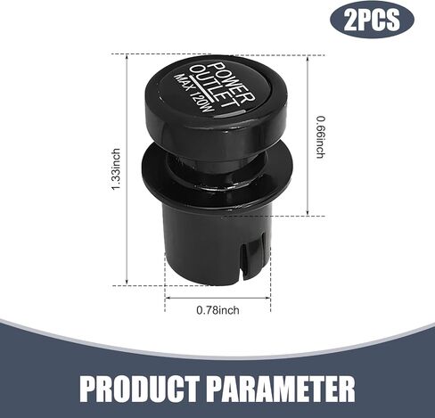 2 PCS Car Carette Wighter Cloved ، غطاء مقبس سجائر مضغوط للتربة ، غطاء أخف وزخرفة للنمط الزخرفي ، Universal لمعظم سيارات سيارات سيارات الدفع الرباعي (أسود) سيارات الدفع الرباعي in Saudi Arabia
