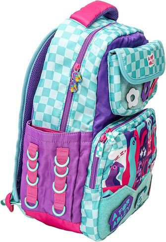 A لـ Adley Retro Backered Backpack (W/Velcro Patches) يمكنك تصميم حقيبة الظهر الخاصة بك مع جميع شخصياتها المفضلة in Kuwait