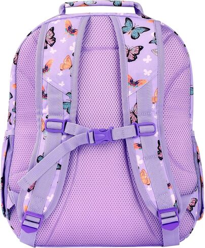 Choco Mocha Leopard Backpack for Girls, Kindergarten Backpack for Girls Ages 4-6, Kids Preschool Bookbag Girl 15 inch, Purple in Kuwait