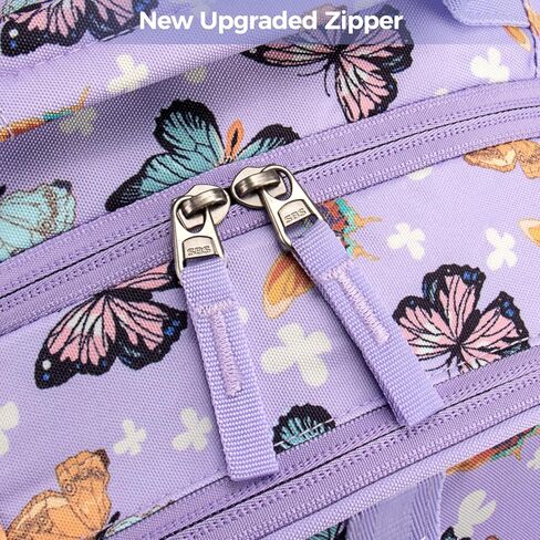 Choco Mocha Leopard Backpack for Girls, Kindergarten Backpack for Girls Ages 4-6, Kids Preschool Bookbag Girl 15 inch, Purple in Kuwait