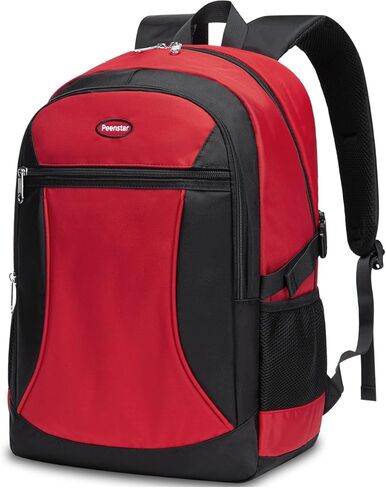 Kids Backpack for Big Boys Bookbag Middle Junior High College Student Back to School Teen Teenage Youth Schoolbag Ages 8-12 10-12 12-14 Years Old Mochilas Escolares Para Adolescentes Large 18 Inch Red in Saudi Arabia
