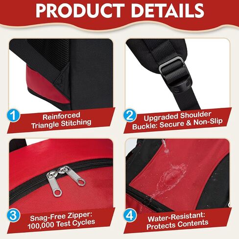 Kids Backpack for Big Boys Bookbag Middle Junior High College Student Back to School Teen Teenage Youth Schoolbag Ages 8-12 10-12 12-14 Years Old Mochilas Escolares Para Adolescentes Large 18 Inch Red in Saudi Arabia