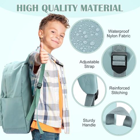Cunno 3 PCS School Backpack for Teen Girls Cofbags Lightweight Box With With Box و Pencil Case College Bookbag Propag Backpacks Daypacks for Girls Teen (Cream White) in Kuwait