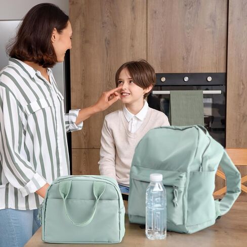 Cunno 3 PCS School Backpack for Teen Girls Cofbags Lightweight Box With With Box و Pencil Case College Bookbag Propag Backpacks Daypacks for Girls Teen (Cream White) in Kuwait