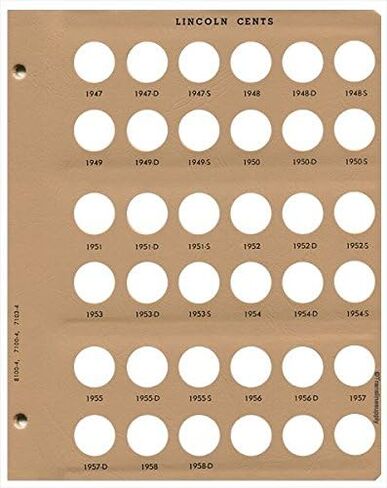 Dansco US Lincoln Shield Cent Coin Album 2010 to Date with Proof #8104 in Kuwait