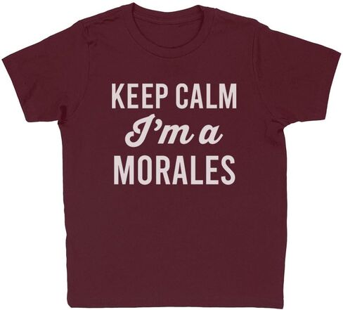Keep Calm I'm a Morales Kids T-Shirt Youth in Saudi Arabia