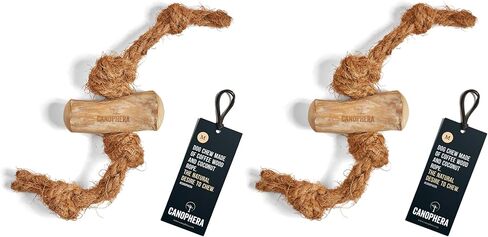 Dog chew Made of Coffee Wood and Coconut Rope - Size Small - 2pack in Kuwait