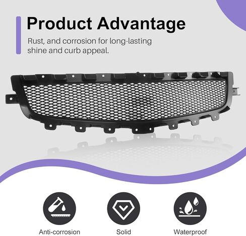 CarPartsDepot Front Grille Insert Center Compatible With Chevrolet 2008-2012 Malibu GM1200600 25784042 in Kuwait