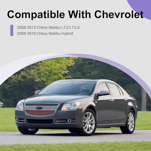 CarPartsDepot Front Grille Insert Center Compatible With Chevrolet 2008-2012 Malibu GM1200600 25784042 in Kuwait