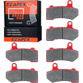 Brake Pads Front and Rear Compatible with Harley Davidson Road Glide 2008-2021 Street Glide 2008-2022 Ultra Classic Electra Glide Ceramic 3 sets 41854-08 in Saudi Arabia