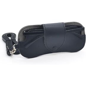 Soft Leather Sunglasses case, Sunglass Holder with Lanyard, Eyeglasses case, Portable Sunglasses Bag in Saudi Arabia