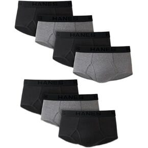 Hanes Men's Classics Tagless Briefs, Black/Grey, XX-Large in Kuwait