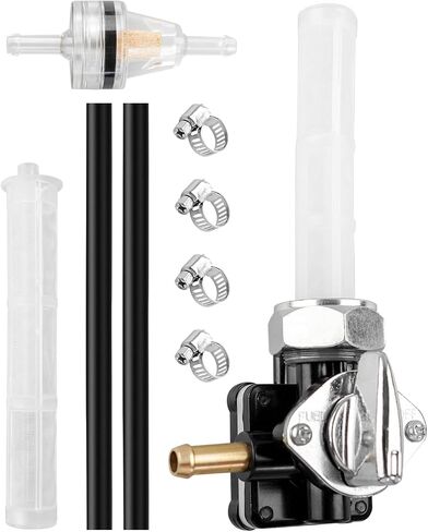 صمام الوقود petcock مع ذكور الخيط الملائم لهارلي ديفيدسون Toveail Touring Bad Boy 1995-2001 ، 22mm exit vacuum system petcock استبدال 61338-94D in Saudi Arabia