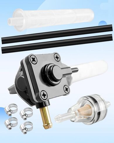 صمام الوقود petcock مع ذكور الخيط الملائم لهارلي ديفيدسون Toveail Touring Bad Boy 1995-2001 ، 22mm exit vacuum system petcock استبدال 61338-94D in Saudi Arabia