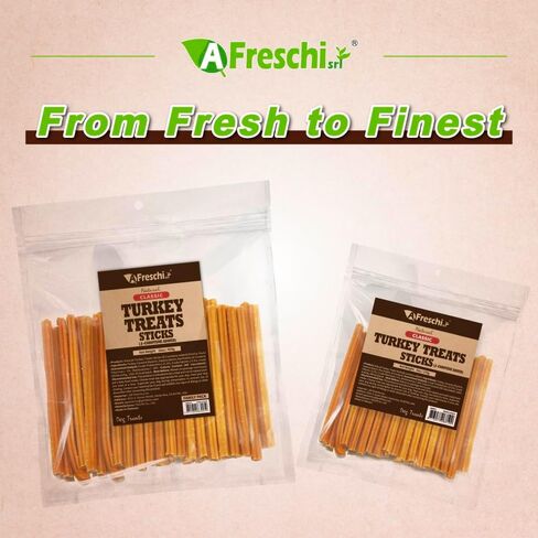 Afreschi تركيا يعامل للكلاب ، 4 أوقية تركيا متشنج ، الولايات المتحدة الأمريكية من مصادر الديك الرومي ، جميع الجرو الطبيعي مضغ ، كلاب سلسلة التوقيع ، hypoallergenic ، البديل Rawhide in Kuwait