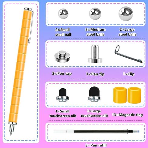 Fidget Pen Teen Girl Girl Gifts - Magnetic Pen Magnet Pen للبالغين الأطفال المراهقين - هدية لـ Teenage Girl Boy - أفضل هدية لـ 10 11 12 13 14 15 16 16 عامًا - هدية لعبة جديدة للأطفال 8-12 in Kuwait