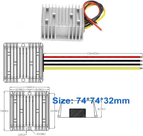 1PC Booster 12V to 19V 24V STEP-UP CONSTERTER 12 Volt to 19 Volt 3A 5A 10A 15A 20A MODUALS Boost Voltage Module (12V to 19V 3A) in Saudi Arabia