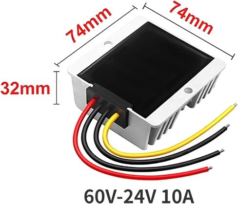 60V 48V 36V to 24V 3A-50A محول الطاقة التنقيح لأسفل وحدة الجهد الكهربائي لجهد الطاقة للسيارة (60 فولت إلى 24 فولت 15A) in Kuwait
