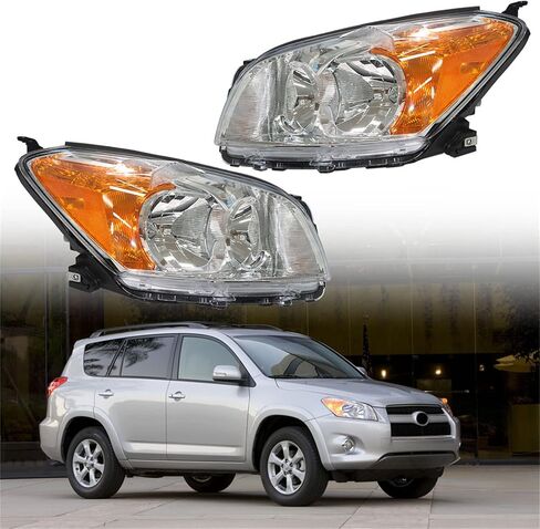WFLNHB الأمامية الأمامية استبدال مجموعة تويوتا RAV4 2009-2012 سائق المصابيح الأمامية المصابيح الأمامية وجانب الراكب in Saudi Arabia