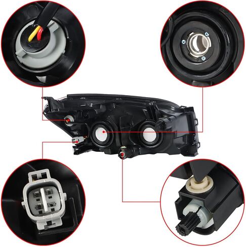 WFLNHB الأمامية الأمامية استبدال مجموعة تويوتا RAV4 2009-2012 سائق المصابيح الأمامية المصابيح الأمامية وجانب الراكب in Saudi Arabia