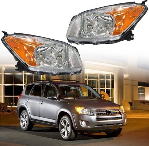 WFLNHB الأمامية الأمامية استبدال مجموعة تويوتا RAV4 2009-2012 سائق المصابيح الأمامية المصابيح الأمامية وجانب الراكب in Saudi Arabia