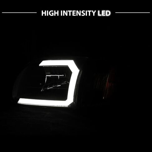Amerilite for 2000-2004 Toyota Tundra العادية | Access Cab C -type LED ، الهالوجين ، مجموعة مصباح زاوية مصباح الشاحنة الصغيرة - سائق وجانب الركاب ، مجموعة ضوء السيارة ، أسود in Saudi Arabia