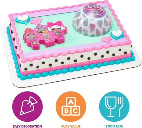 DecoPac L.O.L. Surprise! Rings, 24 L.O.L. Surprise Funseeker Cupcake Decorations Featuring 6 Different Dolls - 24 Pack in Kuwait