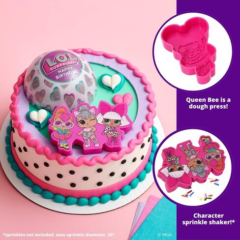 DecoPac L.O.L. Surprise! Rings, 24 L.O.L. Surprise Funseeker Cupcake Decorations Featuring 6 Different Dolls - 24 Pack in Kuwait